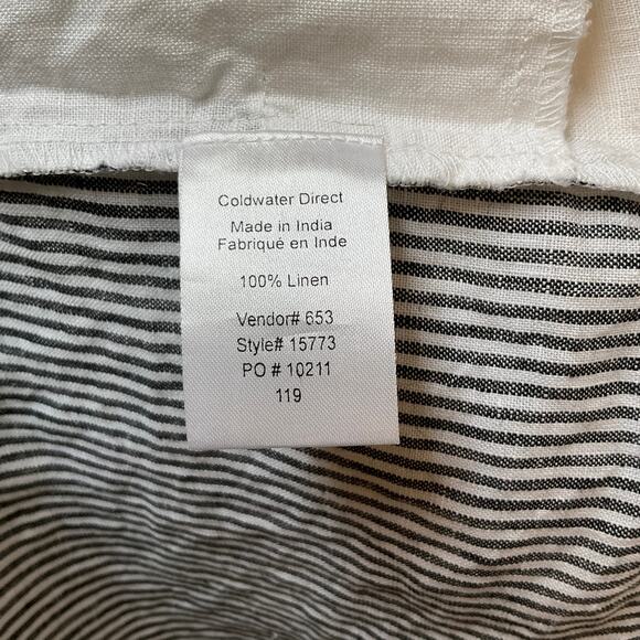 NWT Coldwater Creek Linen Color Block Striped Tunic Top Women's Size 1X - Picture 6 of 6